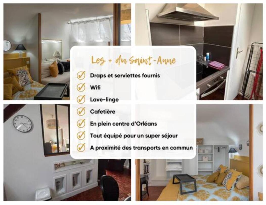 Le Sainte Anne *Studio* Apartamento Orléans Exterior foto